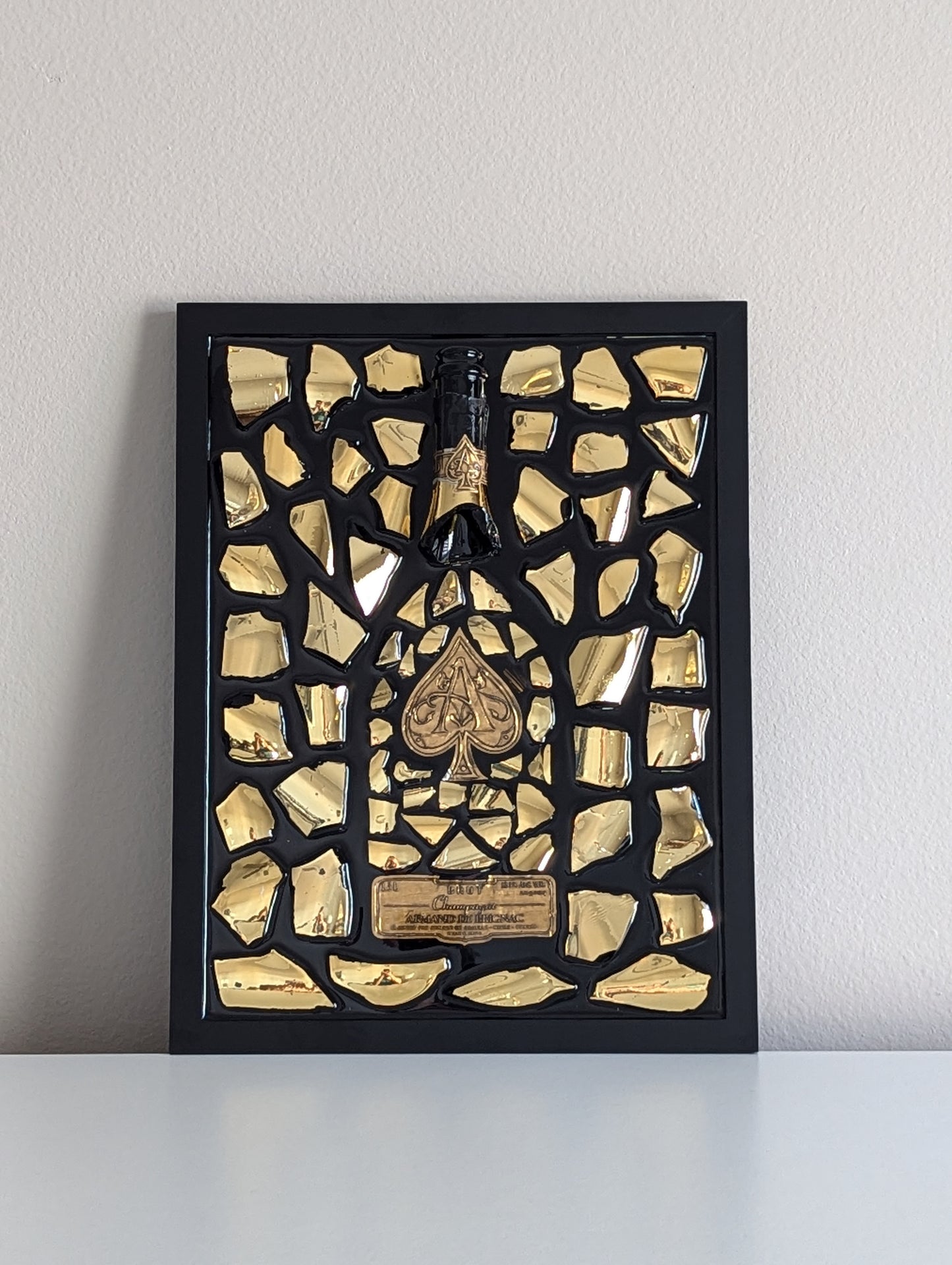 Art Handmade Luxury Picture - Ace of Spades Gold