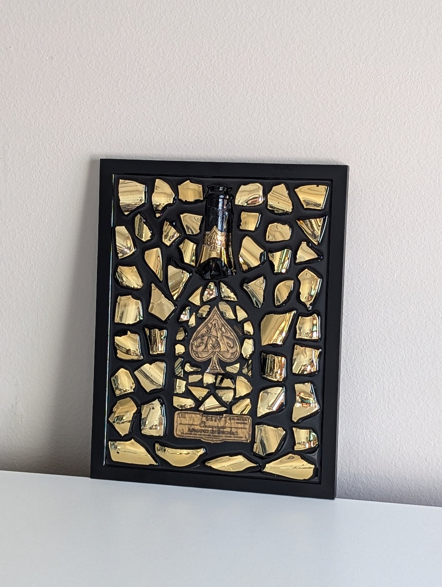 Art Handmade Luxury Picture - Ace of Spades Gold