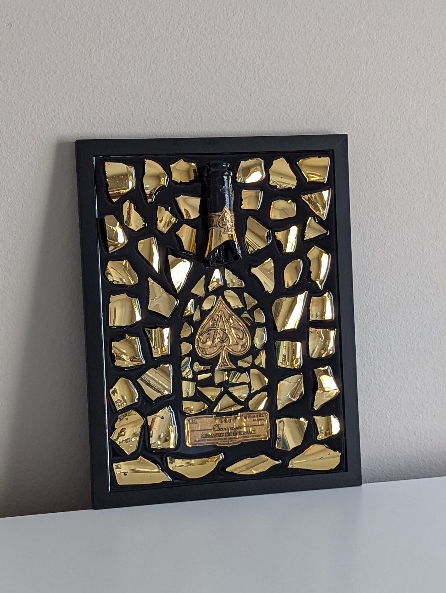 Art Handmade Luxury Picture - Ace of Spades Gold