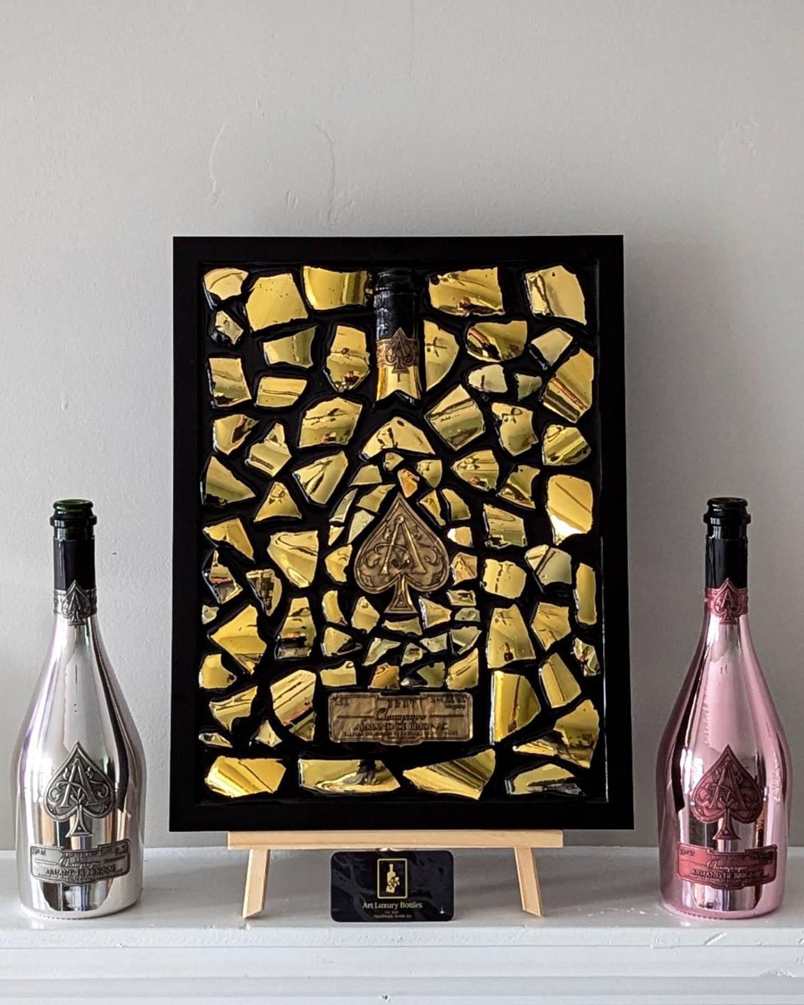 Art Handmade Luxury Picture - Ace of Spades Gold