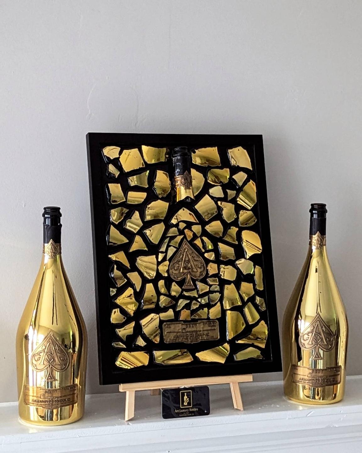 Art Handmade Luxury Picture - Ace of Spades Gold