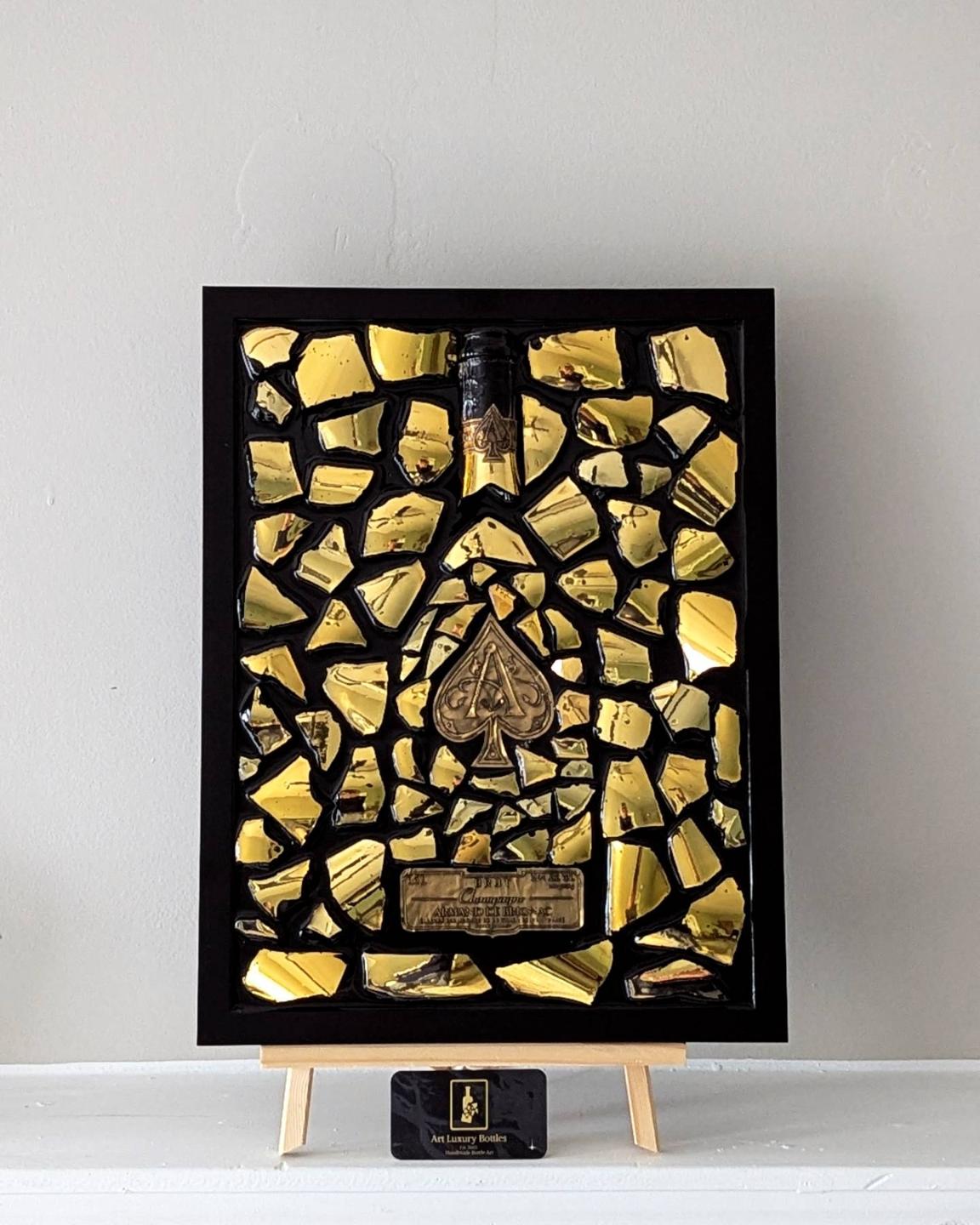 Art Handmade Luxury Picture - Ace of Spades Gold