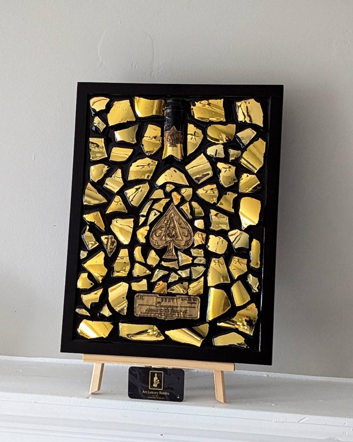 Art Handmade Luxury Picture - Ace of Spades Gold